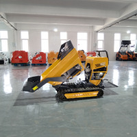 Livraison gratuite manuel et automatique Mini chenillé Dumper hydraulique Diesel Dump Transporter multifonctionnel chargeuse sur chenilles camion