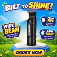 Tomsenda Mini Lampe Torche Tactique d'Urgence USB 90 Degrés à LED Ultra Lumineuse, Rechargeable via Power Bank, Idéale pour Hôtels