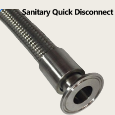 Yüksek Basınçlı Yüksek Sıcaklığa Dayanıklı Paslanmaz Çelik Tel Örgülü Esnek Metal Hortum - Product Image 5