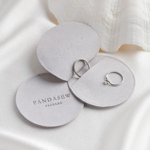 PandaSew Luxury Jewelry Packaging Gift Pouch Custom Size Microfiber Suede Jewelry Bag with Logo - Product Image 1