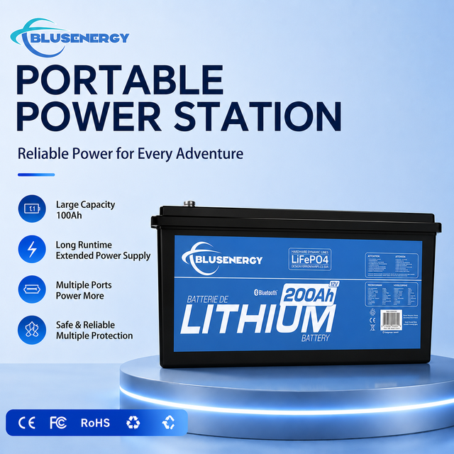 Factory OEM 25.6V 2560Wh LiFePO4 Portable Power Station Deep Cycle Solar Marine Energy Storage Battery for RV & Boat