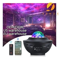 Projecteur Ciel Étoilé USB avec Haut-Parleur Bluetooth, Effet Ondulation d'Eau, Laser Intelligent LED, Veilleuse Mini ABS