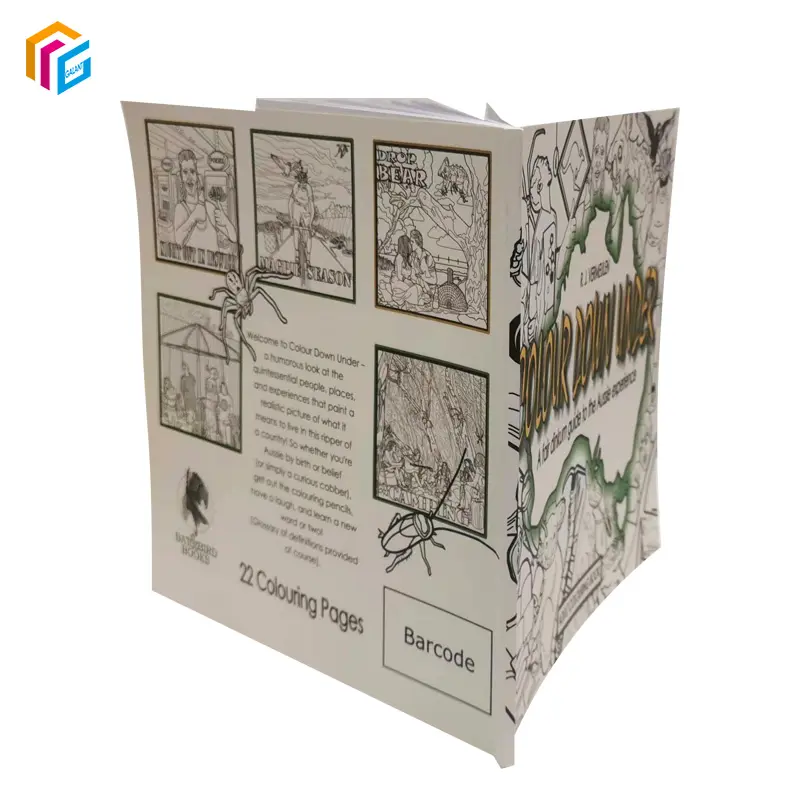 Groothandel Custom Afdrukken Tekening Soft Cover Boekjes Steenlaminering Schilderen Kleurboek Voor Kinderen