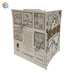 Vente en gros, impression personnalisée, dessin, couverture souple, peinture, stratification mate, livre de coloriage pour enfants