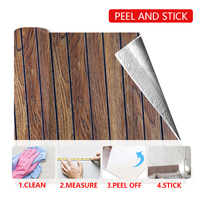 Papier peint auto-adhésif, pelable et repositionnable, en vinyle imperméable, amovible, DIY, résistant à l'humidité