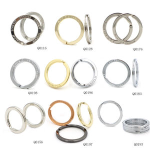 Anillos de llavero de Metal personalizados de moda antigua Anillo dividido personalizado de estilo clásico con regalos de promoción de texto grabado - Product Image 6