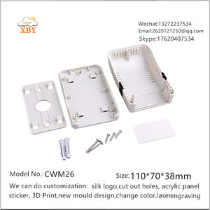 Thân thiện với môi ppb Trắng IP66 nhựa explosionproof ngoài trời treo tường điện tử bao vây 110x70x38mm cwm26 - Product Image 6