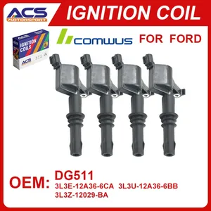 Bobine d'allumage 1/4 PC DG511 3L3E12A3666CA compatible avec Lincoln Expedition Explorer F150 Super Duty Mustang 4.6L 5.4L 6.8L - Product Image 2