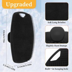 New Handheld Shower Body <b>Face</b> Buffer Premium Soft Bath Body Cleansing Brush Shower <b>Scrubber</b> Silicone Body <b>Scrubber</b> for Man - Product Image 2