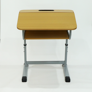أثاث مدرسة رومانيا الابتدائية طقم كرسي على شكل حرف T مع ارتفاع قابل للتعديل طاولة وكرسي للطلاب مع رف - Product Image 5