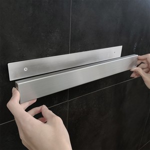 Porte-couteaux magnétique en acier inoxydable 304, fixation murale sans perçage, pour la cuisine - Product Image 3