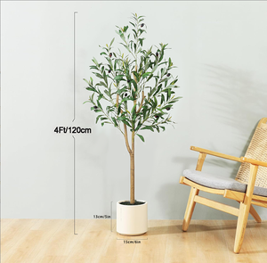 Árvore de Oliveira <span class=keywords><strong>Artificial</strong></span> em Vaso com Tronco e Ramos Realistas para Decoração de Casa e Jardim - Estoque Local nos EUA - Product Image 3