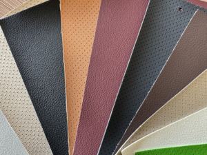 Hoge Kwaliteit Pvc Synthetische Lederen Stoelhoes Voor Meubels Voor Motorfietsen Sofa Stoelen Half Gat Embossing Gebreide Rug - Product Image 5