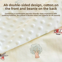 Taie d'oreiller carrée personnalisable pour bébé de 0 à 3 ans, style européen et américain, usage domestique 100% coton, anti-acariens.