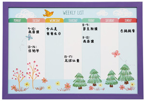 Tableau blanc magnétique effaçable à sec, planificateur <span class=keywords><strong>hebdomadaire</strong></span> et mensuel avec affichage de mémos - Product Image 4