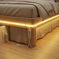 Bande lumineuse LED 220V extérieure dimmable COB avec variateur, bande néon étanche pour jardin et design extérieur