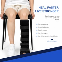 Expédition rapide, botte orthopédique pour la marche, en polaire avec velcro, coussin EVA pour l'œdème, pour adultes, rééducation traumatique
