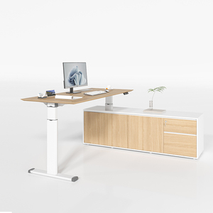 Diseñador de oficina en casa Mesa de ordenador de pie Altura ajustable Mesa de elevación Sit Standing Desk - Product Image 3