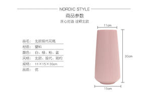 Jarrones de plástico creativos para decoración de sala de estar, <span class=keywords><strong>maceta</strong></span> nórdica, venta al por mayor - Product Image 5