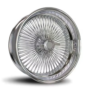 Jantes à rayons décalés 20 22 24 pouces 20x8 22x8 24x10 72 100 150 204 rayons, croisement standard droit, <span class=keywords><strong>roue</strong></span> à rayons dorée - Product Image 4
