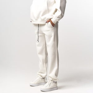 High Quality Winter Oversized <strong>White</strong> Hoodie Jogger Set Custom Loose Hoodie and Straight Leg Pants Wholesale Solid Women <strong>Tracksuit</strong> - Product Image 6