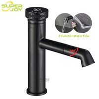 Robinet de lavabo gris facile à utiliser, mélangeur d'eau chaude et froide multifonction, idéal pour la salle de bain, pour le rinçage de la bouche et le lavage du visage