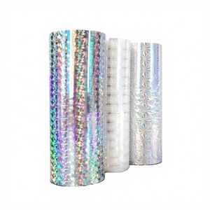 Film holographique réfléchissant en polyester PET autocollant, imperméable, sensible à la pression, simple face, acrylique, épaisseur 10 mm 20/50 microns - Product Image 3