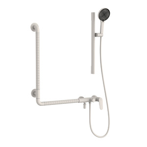 Ensemble de douche Maifeng pour personnes âgées avec barres d'appui antidérapantes, pommeau thermostatique anti-brûlure, usage domestique - Product Image 1