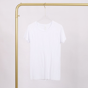 Camiseta Deportiva <span class=keywords><strong>de</strong></span> Manga Corta para Mujer, <span class=keywords><strong>de</strong></span> Secado Rápido, <span class=keywords><strong>El</strong></span>ástica, Sólida, Básica, para Correr, Fitness, Yoga, Uso Diario - Product Image 4
