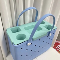 Sac de plage écologique en gros avec plateau organisateur, insert de séparation personnalisé en EVA, compartiment interne étanche pour sac fourre-tout, idéal pour l'extérieur