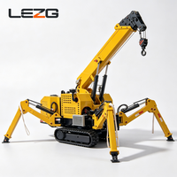 Mini-grue araignée autonome 2,5 tonnes 5 tonnes à faible vibration, entraînement hydraulique pour projets de maintenance de postes de transformation