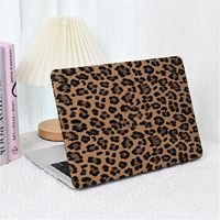 Housse de protection pour ordinateur portable en cuir PU léopard personnalisé, coque rigide en plastique pour MacBook Neo 13 pouces Air 13.6 15 Pro 14 16 pouces pour femmes