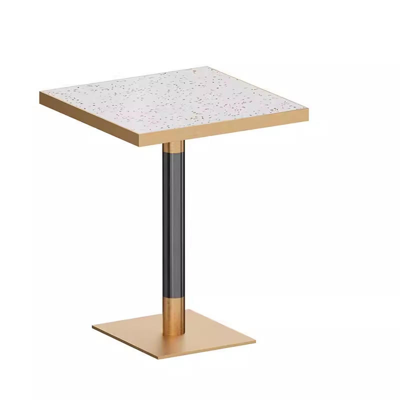 Mesa cuadrada de madera maciza 0,6 m