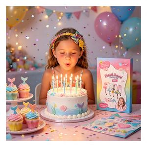 Trendy <b>Headband</b> Craft Kit Children Unicorn Wings Bow Crystal Stickers Fashion Decoration Birthday Gift Pack Toy - Product Image 2