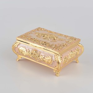 Boîte à bijoux de voyage de luxe en métal, style princesse, simplicité européenne, vente en gros - Product Image 2