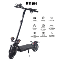 M1 Pro skuter listrik Motor ganda 2000w/2400w 60v22.5ah dapat dilipat dewasa 10 inci Off Road ban penjualan laris gudang AS Eu