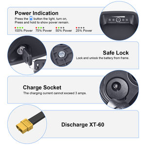 <span class=keywords><strong>Batterie</strong></span> Hailong <span class=keywords><strong>36V</strong></span> 48V 52V 60V pour Vélo Électrique, Batteries Lithium-Ion 10Ah 20Ah 30Ah pour Moteur de Vélo Électrique 250-1500W - Product Image 3