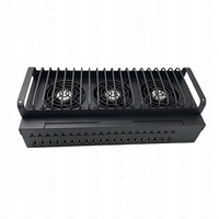 Boîtier de gestion de téléphonie mobile Wi-Fi pour 20 téléphones, Boîtier pour smartphones Android, Contrôle de synchronisation par lots, Gestion unifiée, Hub USB 20 ports