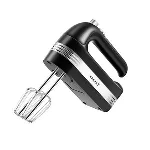 600w Hand mixer with electric kitchen personal stainless steel cordless and immersion hand bread dough blender and mixer