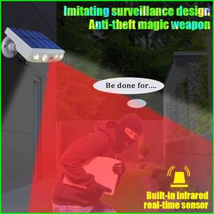 強力な4LED IP65ソーラーセキュリティライト屋外装飾センサーモーション<span class=keywords><strong>3</strong></span>モード充電式防水街路灯壁ナイトライト - Product Image 4