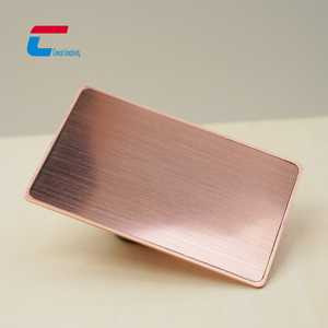 Tarjeta de visita de metal NFC en blanco personalizada NTAG 216 Gold NFC Premium Tarjetas de metal de acero inoxidable - Product Image 3