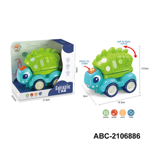 Jouets porte-bonheur : Nouveaux jouets de voiture personnalisés avec logo, dinosaure musical marchant, son et lumière, jouet de voiture pour bébé - Product Image 5