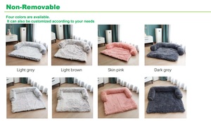 Canapé-lit pour chien en <span class=keywords><strong>peluche</strong></span> douce et moelleuse Lit pour chien durable Couverture détachable pour animaux de compagnie Tapis de couchage pour canapé-lit Coussin - Product Image 3