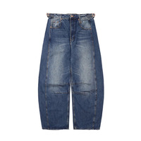 Jeans pour hommes de style streetwear américain, jeans baggy Y2K pour hommes, jeans vintage lavés, pantalons en denim streetwear