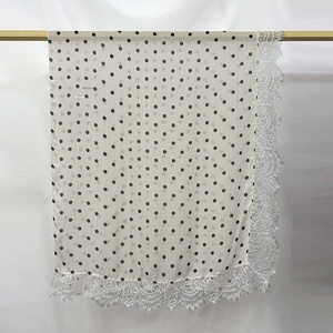 Nouveau foulard <span class=keywords><strong>hijab</strong></span> en modal double face à pois imprimés, style bohème, tendance, pour toutes les saisons, châle pour femme - Product Image 4