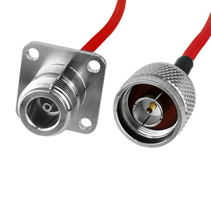 สายเคเบิล RF แบบ N สำหรับอุตสาหกรรม ชุดประกอบ RF แบบ N Female Bulkhead DC-6GHz 150 มม. สำหรับการสื่อสารเราเตอร์ IoT - Product Image 1