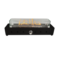 Brasero de table moderne Peaktop AJ6202Z, portable, intérieur/extérieur, en acier et béton, au propane, 40000 BTU, certifié ETL/CE, pour patio
