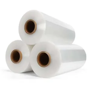 High Quality Soft LLDPE Stretch Film 30cm Width Jumbo Roll Pallet Good Price <b>Plastic</b> <b>Shrink</b> Wrap for Packaging - Product Image 1