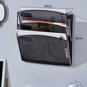 Mutil-function Hanging Wall Mount Mounted Office School Metal Mesh Magazine <b>File</b> <b>Organizer</b> - Product Image 2