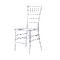 Chaise transparente en acrylique cristal, siège de banquet en résine transparente pour hôtel, mariage, salle à manger, événement